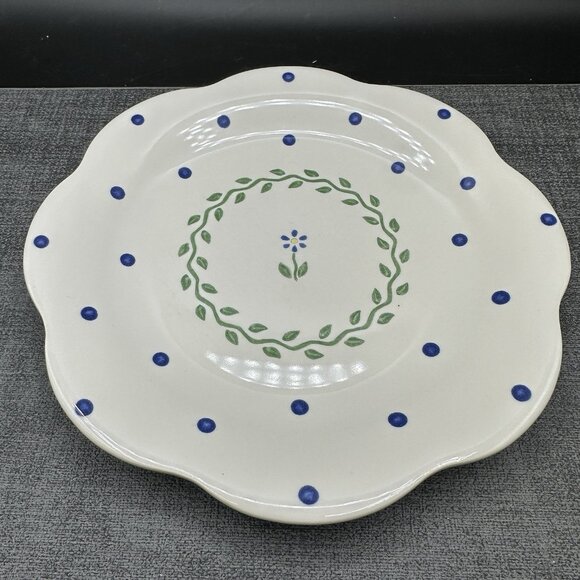 Pfaltzgraff CLOVERHILL FLORAL 8 3/4" Salad Plate Scalloped Edge USA Discontinued - Picture 2 of 8